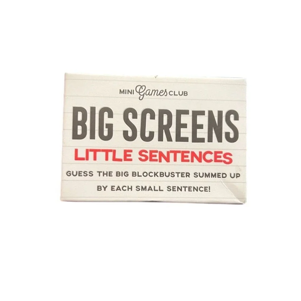 Mini Games Club Big Screens Little Sentences Card‎ Game 12+